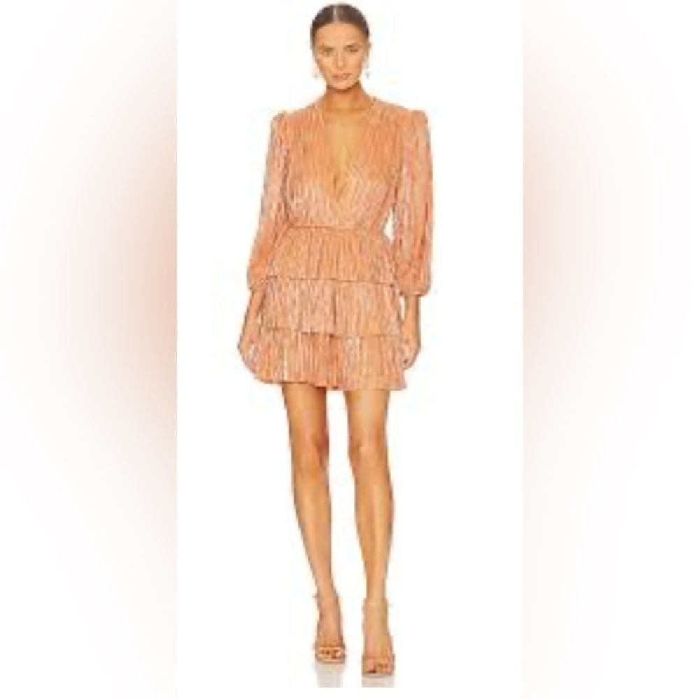 Sabina Musayev Orange Mini Dress